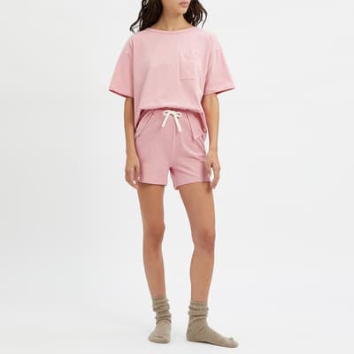 Pink Cotton Pyjama Short Set