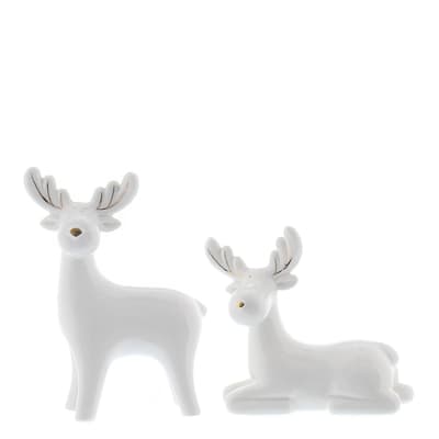 Porcelain Reindeer Set