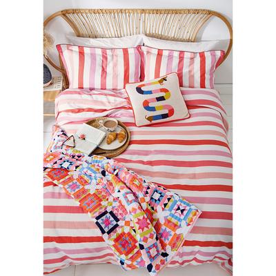 Lighthouse Stripe Super King Duvet Cover Set, Multi