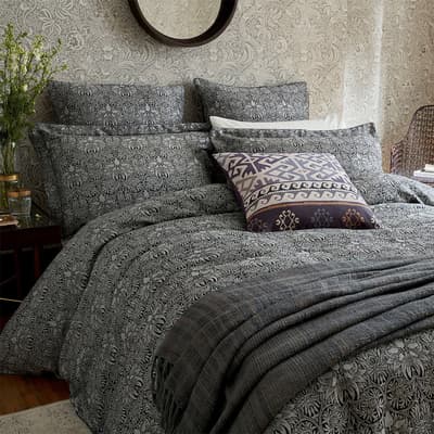 Crown Imperial King Duvet Cover, Charcoal