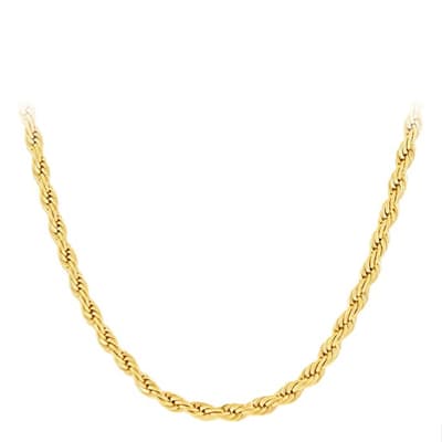 18K Gold Twist Chain Necklace