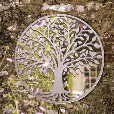 Tree of Life Mirror - Grey