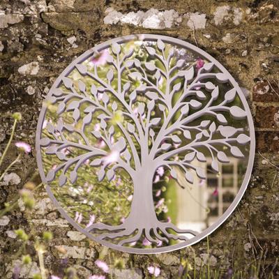 Tree of Life Mirror - Grey