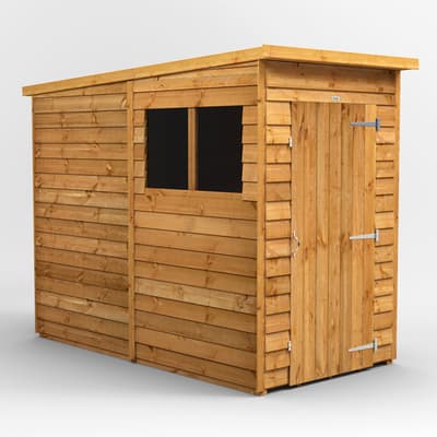 SAVE £84 - 4x8 Power Overlap Pent Shed