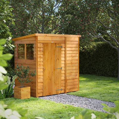 SAVE £69 - 6x4 Power Overlap Pent Shed