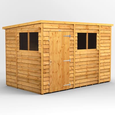 SAVE £105 - 10x6 Power Overlap Pent Shed