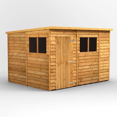 SAVE £155 - 10x8 Power Overlap Pent Shed