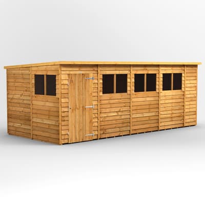 SAVE £265 - 18x8 Power Overlap Pent Shed