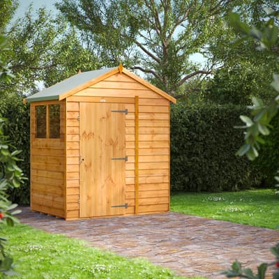 SAVE £70 - 4x6 Power Overlap Apex Shed