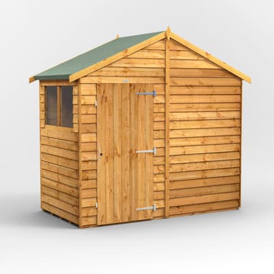 SAVE £84 - 4x8 Power Overlap Apex Shed