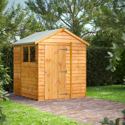 SAVE £95 - 6x6 Power Overlap Apex Shed