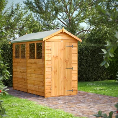 SAVE £79 - 8x4 Power Overlap Apex Shed