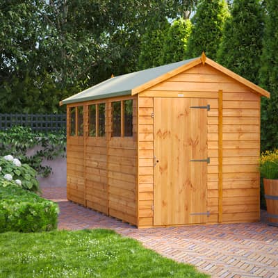 SAVE £134 - 12x6 Power Overlap Apex Shed
