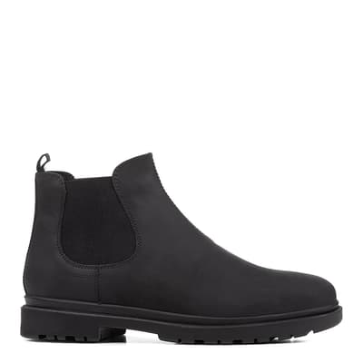 Black Andalo Leather Ankle Boots