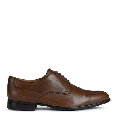 Brown Iacopo Leather Derby Shoes