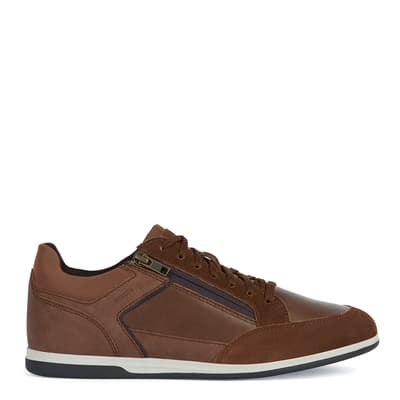 Brown Cotto Renan Leather Trainers