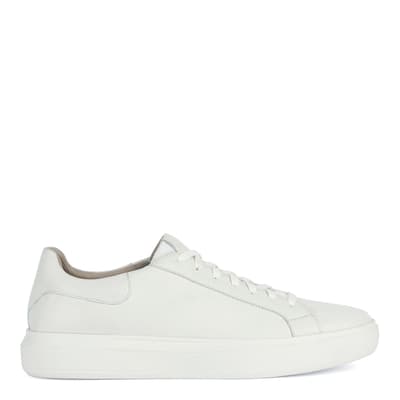 White Deiven Leather Trainers