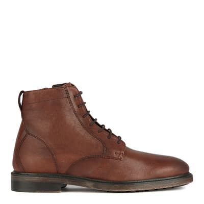 Brown Aurelio Leather Ankle Boots