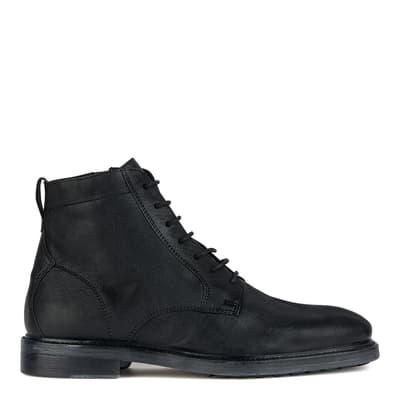 Black Aurelio Leather Ankle Boots