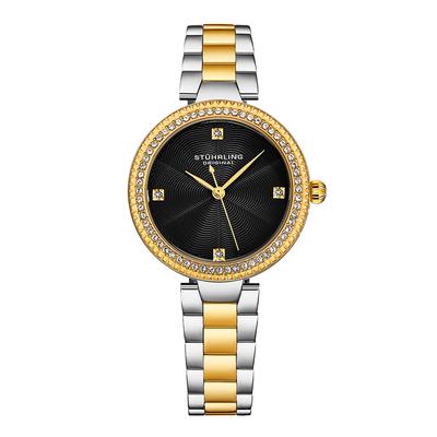Womens Quartz Crystal Bezel  Watch