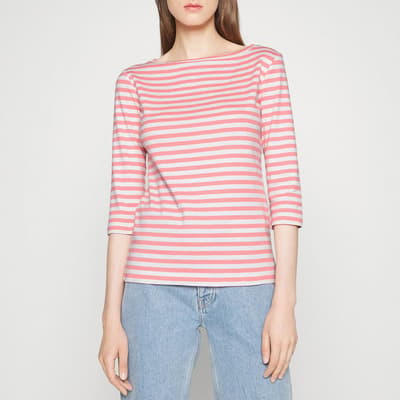 Pink Stripe Curva Cotton Top