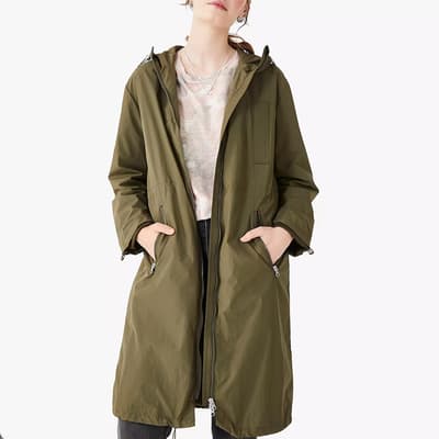 Khaki Accona Lightweight Raincoat