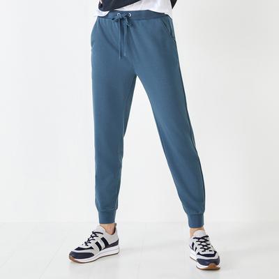 Blue Theia Cotton Blend Slim Joggers