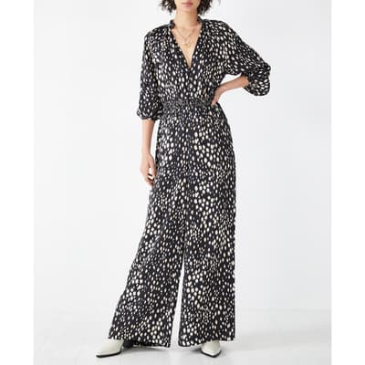 Black Mable Printed Jumpsuit