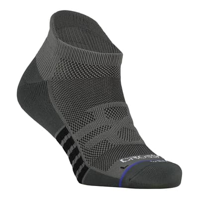 Grey & Black Vent Low Cut Socks