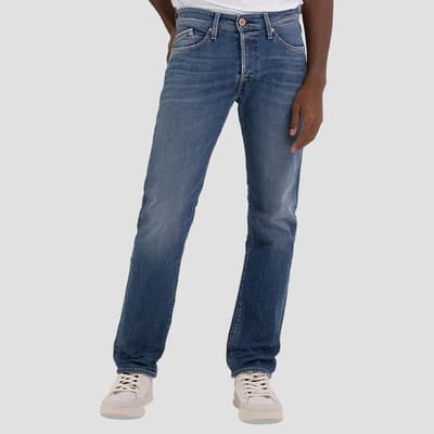 Blue Waitom Regular Stretch Jeans