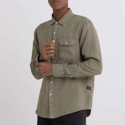 Khaki Linen Shirt