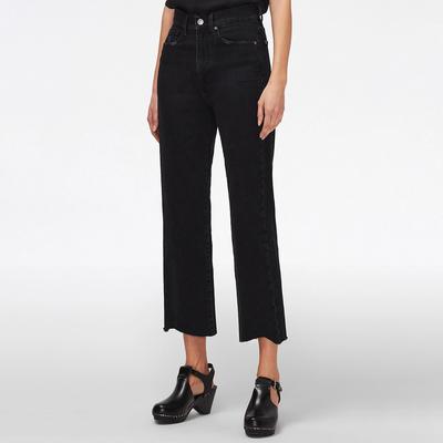 Black Logan Wide Leg Stretch Jeans