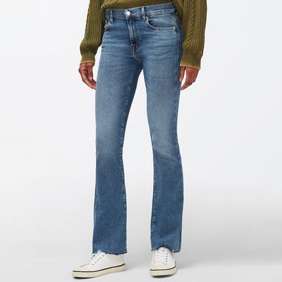 Mid Blue Bootcut Stretch Jeans