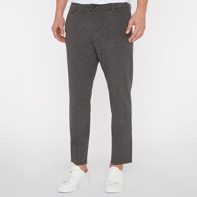 Charcoal Tapered Leg Chinos