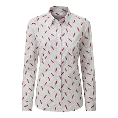 Spring Raspberry Cotton Norfolk Shirt