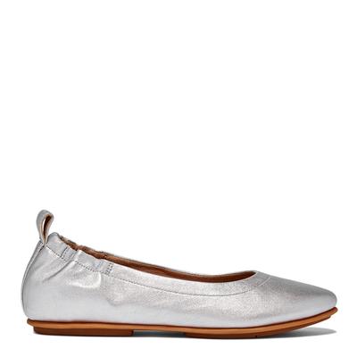 Silver Allegro Leather Ballet Pumps