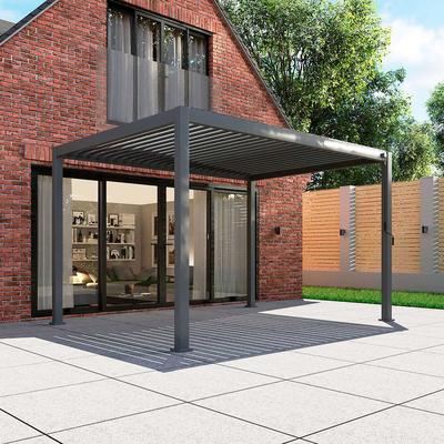 Titan Aluminium Pergola - 3.6m x 3m Rectangular - Grey