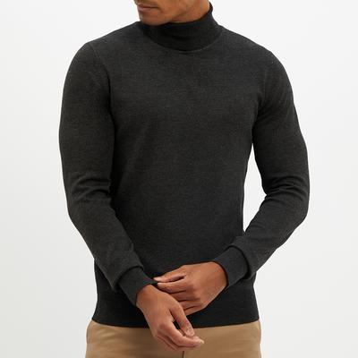 Charcoal Roll Neck Jumper