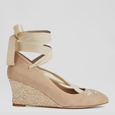 Beige Drina Espadrille Wedges