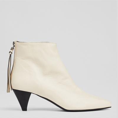 Cream Ecru Angelique Ankle Boots