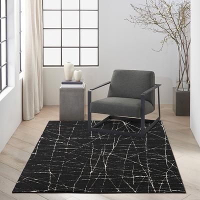 Balance 180x119cm Rug, Black Ivory