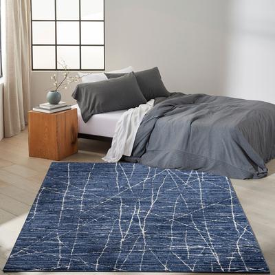 Balance 180x119cm Rug, Blue Ivory