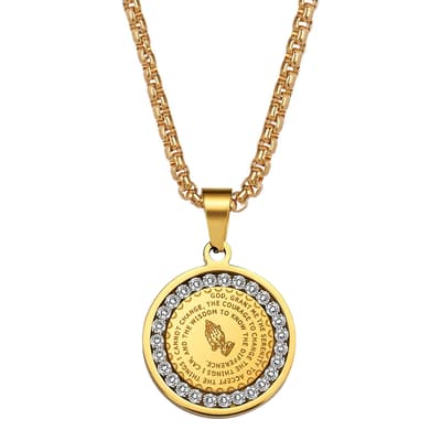 18K Gold Religious Spiritual Necklace