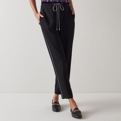 Black Elliot Straight Leg Trouser