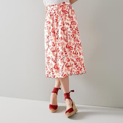 Multi Hodgkin Floral Skirt