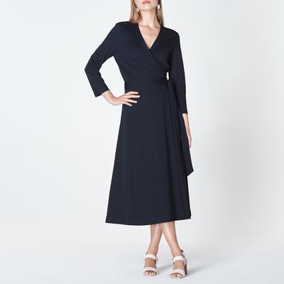 Navy Juno Wrap Dress