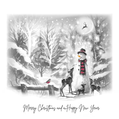 Pack of 12 Snowman Christmas Cards