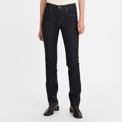 Navy 724™ High Rise Straight Stretch Jeans