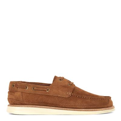 Cognac Copeland Suede Boat Shoe