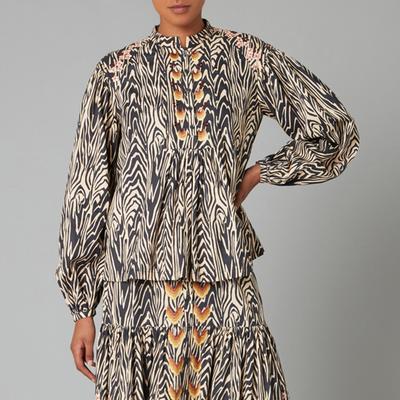 Multi Valerie Print Cotton Top